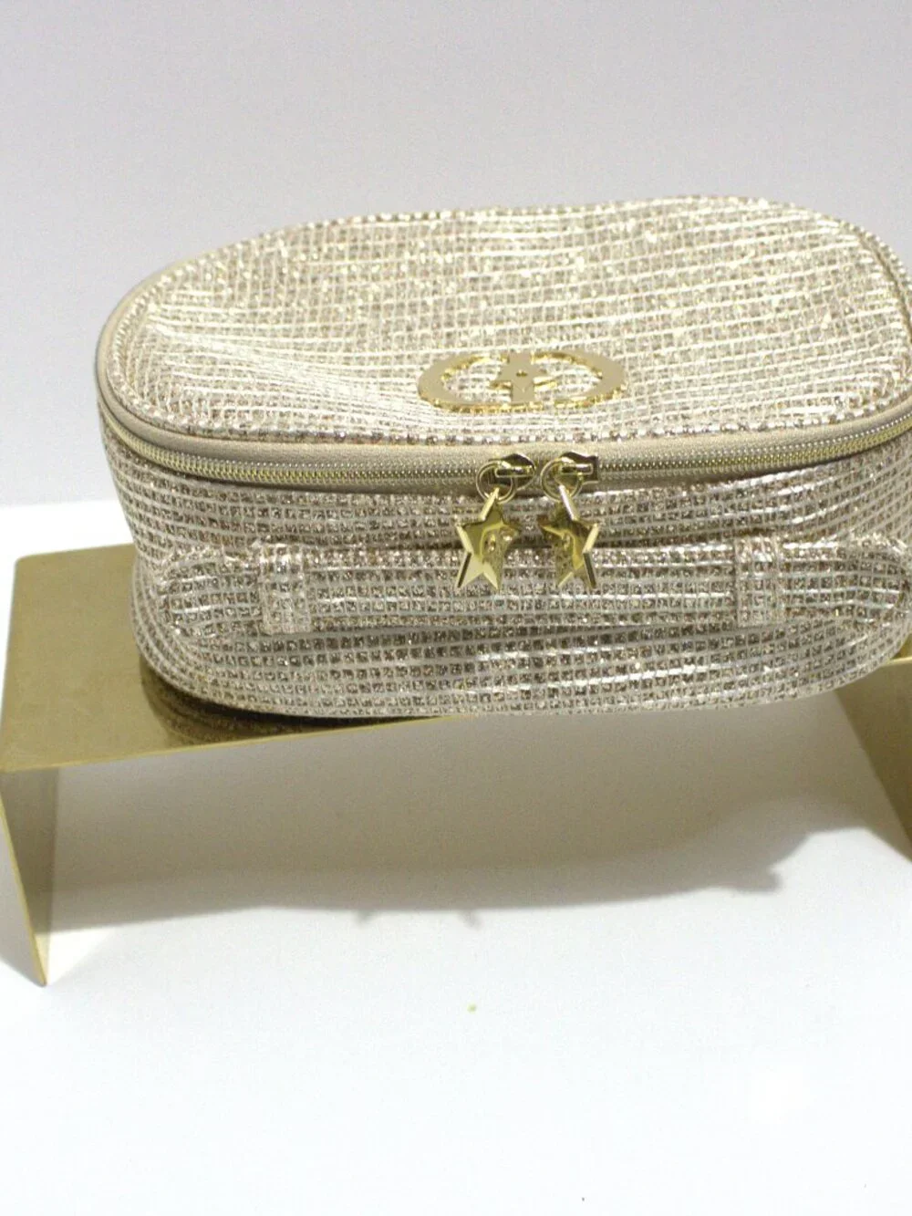Christian Dior 2025 Limited Holiday Make up Bag with Gold accessories